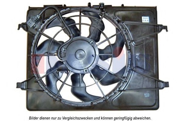 518070N Ventilator, radiator AKS DASIS 