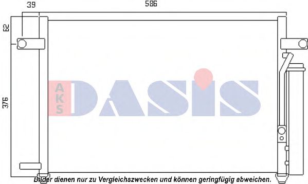 522064N Condensator, climatizare AKS DASIS 