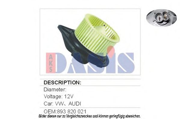 730032N Ventilator, habitaclu AKS DASIS 