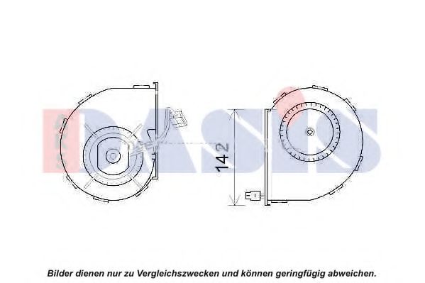 740124N Electromotor, ventilatie interioara AKS DASIS 