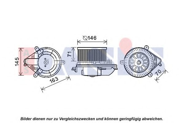 740193N Electromotor, ventilatie interioara AKS DASIS 